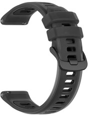Silikónový remienok Ricardo 22mm (pro Garmin Forerunner 570 (47mm) aj.), čierny, Quick Release