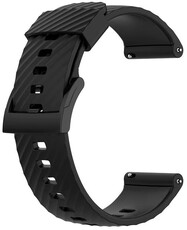 Silikónový remienok Ricardo 24mm (pro Garmin Venu X1), čierny, Quick Release
