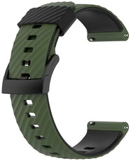 Silikónový remienok Ricardo 24mm (pro Garmin Venu X1), zelený V2, Quick Release