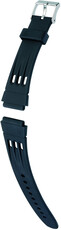 Silikónový remienok Hirsch Space XL 40248850-2, čierny, dĺžka XL
