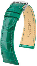 Kožený remienok Hirsch London 04307140-2, zelený, aligátoria koža, Quick Release
