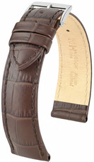 Kožený remienok Hirsch Duke L 01028010NQ-2, hnedý, teľovina, dĺžka L