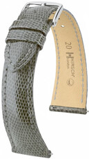 Kožený remienok Hirsch London 04266130-2, šedý, jašteričia koža, Quick Release