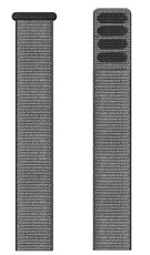 Nylonový řemínek Garmin 20mm (pro Garmin Fenix 8/7S/6S (43mm), aj.), šedý, UltraFit, 010-13306-01