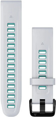 Silikónový remienok Garmin 20mm, Whitestone/Aqua, QuickFit, 010-13279-07