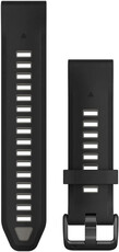 Silikónový remienok Garmin 20mm, Black/Pebble Gray, QuickFit, 010-13391-00