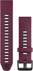 Silikónový remienok Garmin 20mm, Merlot/Graphite, QuickFit, 010-13391-04