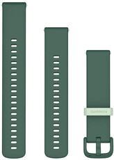 Silikonový řemínek Garmin 20mm (pro Venu, Venu Sq, Venu 2 plus aj.), zelený V2, Quick Release, + prodloužená část, 010-12932-66
