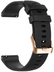 Silikónový remienok Ricardo Aprica 18mm, Dark Black, Quick Release