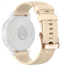 Silikónový remienok Ricardo 18mm (pro Garmin Venu 2S/3S, Vívoactive 4S, Forerunner 265S, Venu 4 (41mm) aj.), béžový, Quick Release