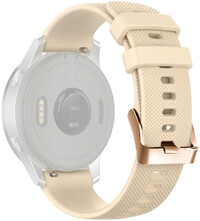 Silikónový remienok Ricardo 20mm (pro Garmin Venu, Venu Sq, Venu Sq 2, Venu 2 plus aj.), béžový, Quick Release