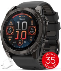Garmin Fenix 8 AMOLED 51 mm, Sapphire Carbon Gray Titanium Black (rozbalené)