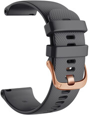 Silikónový remienok Ricardo Aprica 18mm, Black, Quick Release