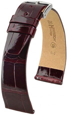 Kožený remienok Hirsch Prestige 02307160-2, červený, aligátoria koža, Quick Release