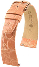 Kožený remienok Hirsch Prestige L 02208022-7, oranžový, krokodíla koža, dĺžka L, Quick Release