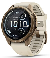 Garmin Fenix 9 Pro AMOLED 43mm, inReach, Autumn Gold Titanium Cream/French Gray