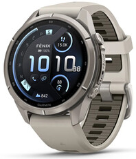 (SK) Garmin Fenix 9 Pro AMOLED 43mm, inReach, Titanium Fog Gray/Dark Sandstone