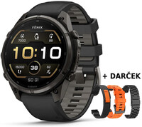 Garmin Fenix 9 Pro AMOLED 47mm, Carbon Gray DLC Titanium Black/Pebble Gray