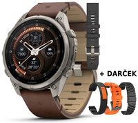 (SK) Garmin Fenix 9 Pro AMOLED 47mm, inReach, Titanium Walnut (Premium) (+ náhradný remienok)