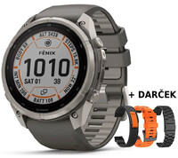 Garmin Fenix 9 Pro Solar 51mm, inReach, Titanium Pebble Gray