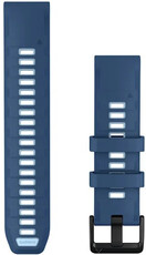 Silikonový řemínek Garmin 22mm, Tidal Blue/Ice Blue, QuickFit, 010-14507-00