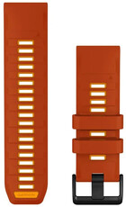 Silikonový řemínek Garmin 26mm, Autumn Orange/Spark Orange, QuickFit, 010-14508-03