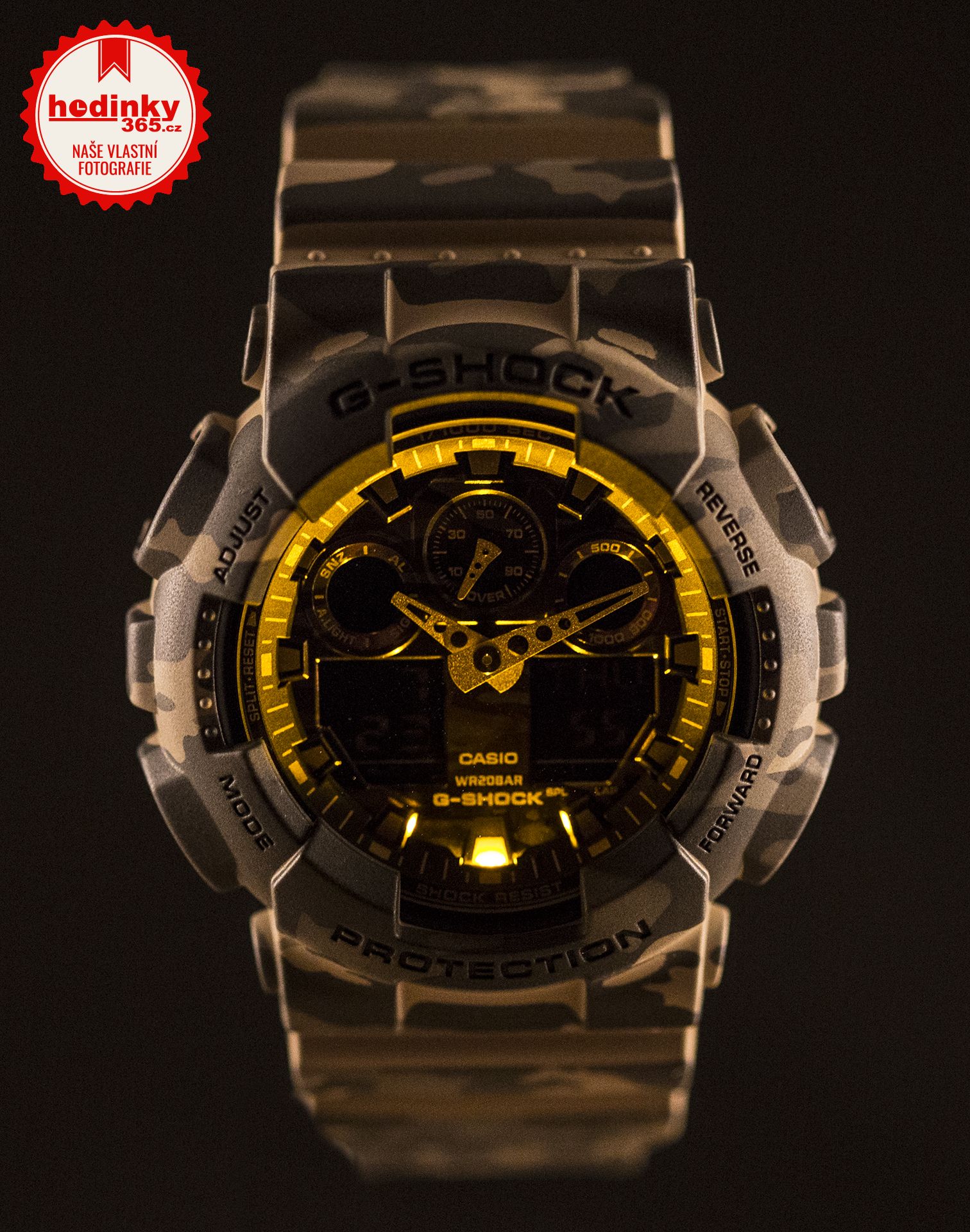 g shock ga 100 camo