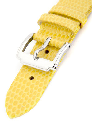 Dámsky kožený žltý remienok k hodinkám HYP-02-YOLK