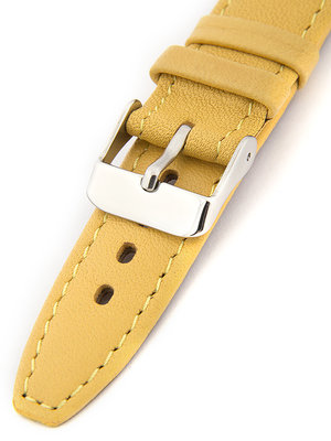 Dámsky kožený žltý remienok k hodinkám W-309-E