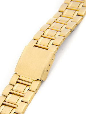Unisex kovový zlatý náramok na hodinky AU-096