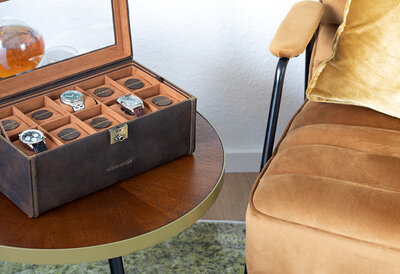 Kazeta na hodinky Friedrich Lederwaren Cubano 27024-6