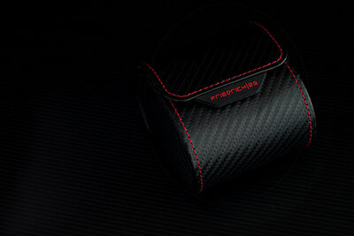 Puzdro na hodinky Friedrich Lederwaren Carbon 32057-2