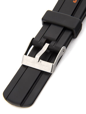 Unisex plastový čierny remienok k hodinkám P064-1