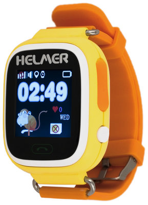 Helmer LK703 žluto- oranžové s GPS lokátorem a dotykovým displejem