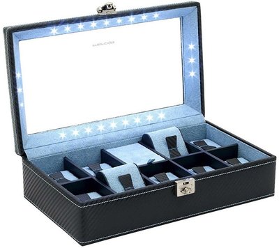 Kazeta na hodinky Friedrich Lederwaren Carbon 32059-5