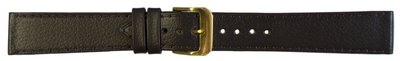 Unisex hnedý predĺžený remienok Condor z teľacie koža so zlatou sponou 525.02LY