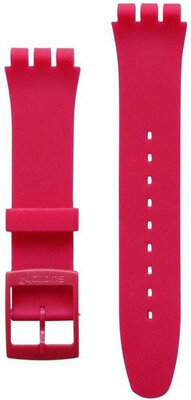 Dámsky ružový silikónový remienok k hodinkám Swatch ASUOR704
