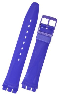 Unisex fialový plastový remienok k hodinkám Swatch AGV121