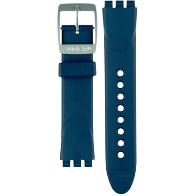 Unisex modrý gumený remienok k hodinkám Swatch AYGS7008