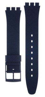 Unisex modrý silikónový remienok k hodinkám Swatch AGN718