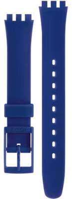 Unisex modrý silikónový remienok k hodinkám Swatch ALN148C