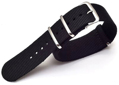 Nylonový remienok Ricardo Kronplatz, Black, NATO