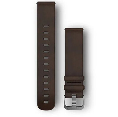 Kožený remienok Garmin 20mm (pro Venu, Venu Sq, Venu 2 plus aj.), hnedý V2, Quick Release