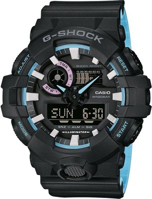 Casio G-Shock Original GA-700PC-1AER Pearl Blue Neon Accent Collection