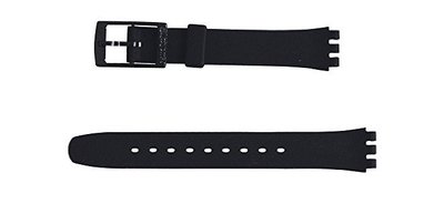 Silikónový remienok Swatch ALB170C 12mm (pre Swatch), čierny