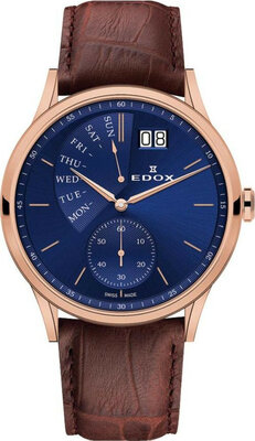 Edox Les Vauberts Date Retrograde 34500 37R BUIR