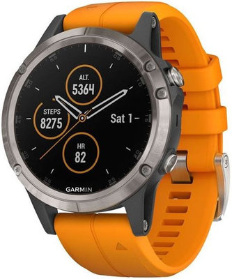 fenix 5 plus sapphire orange