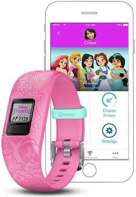 Garmin Vívofit junior 2 Disney Princess, Disney princezna, Pink