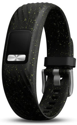 Silikónový remienok (pre Garmin Vívofit 4), Black Speckle, veľkosť S/M
