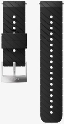 Silikónový remienok k hodinkám Suunto Spartan Sport, Spartan Sport Wrist HR/Baro a Suunto 9 Black/Steel M 24mm